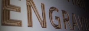 V-carve engraving